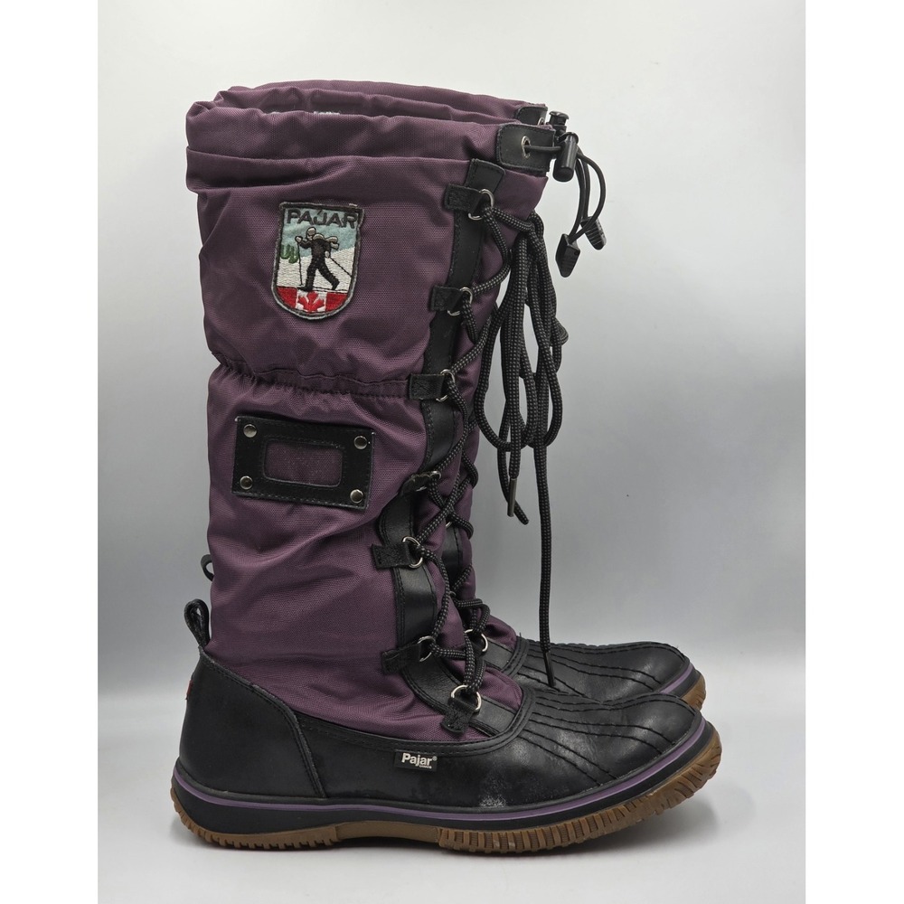 PAJAR Canada Grip Tall Snow Winter Boots Green Purple Womens Size 10 US 41 EU - Picture 4 of 11